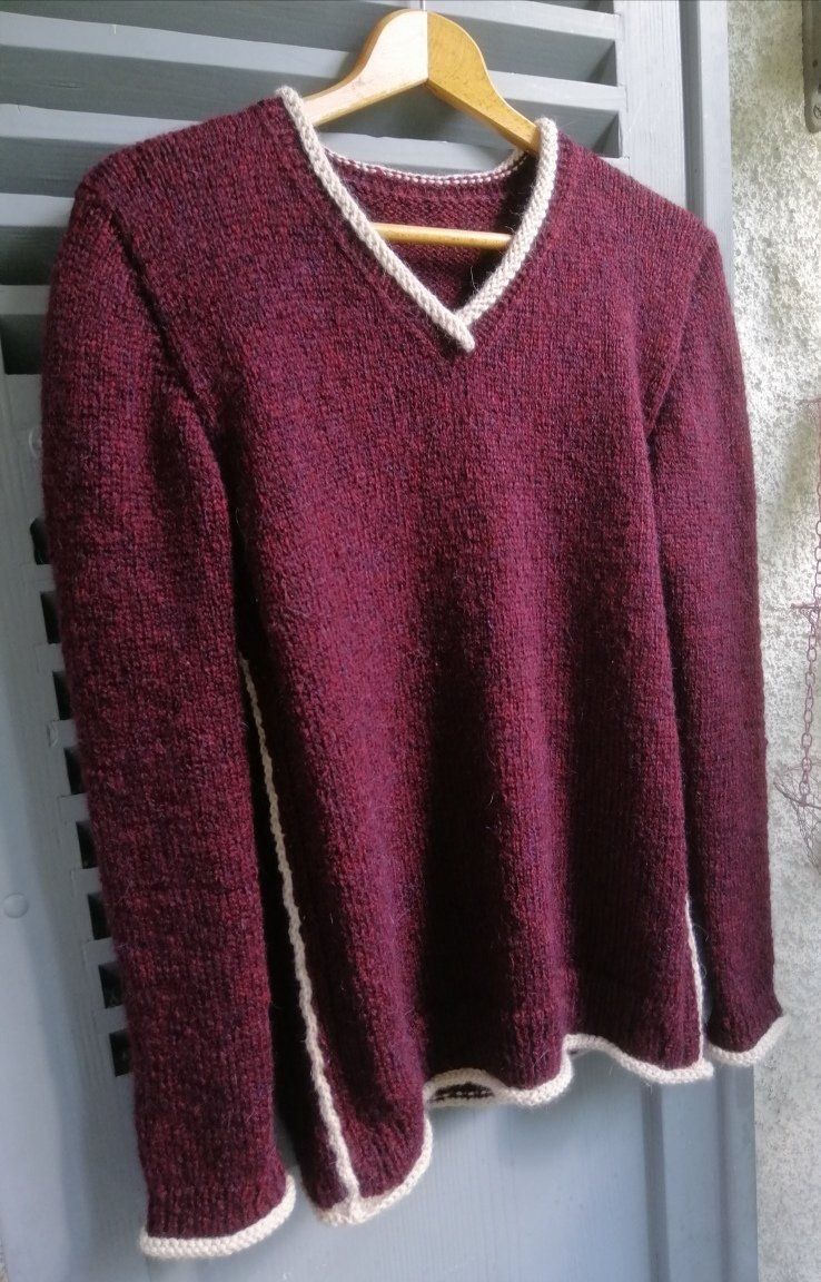 Maglioni & Felpe: Pulli "Crimson" aus Merino/Alpaca  NEU – Nuovo (secondo la descrizione) da Langenthal venduto da Handstrick 7