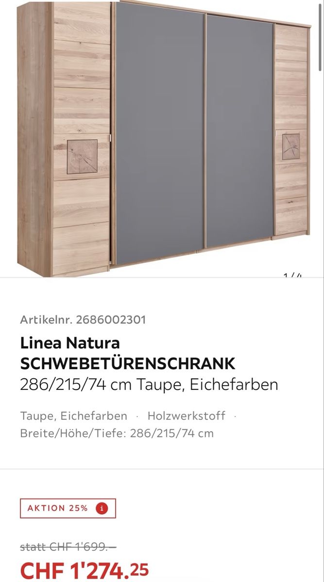 Schränke: Linea Schrank Top Angebot! – Gebraucht aus Mümliswil von ron_q89m 1