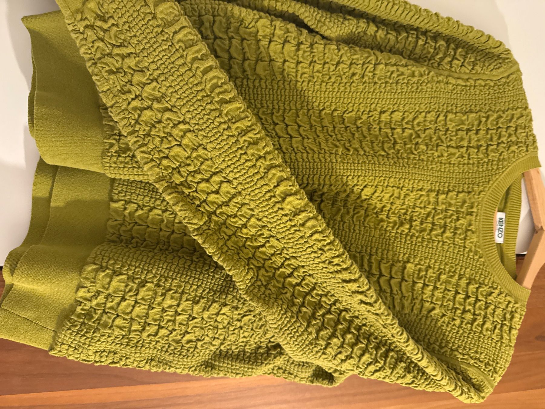 Kenzo Maglioni & Felpe: Kenzo Lime Green Textured Knit Sweater, Size Medium – Usato da Oberglatt ZH venduto da Sale12 3