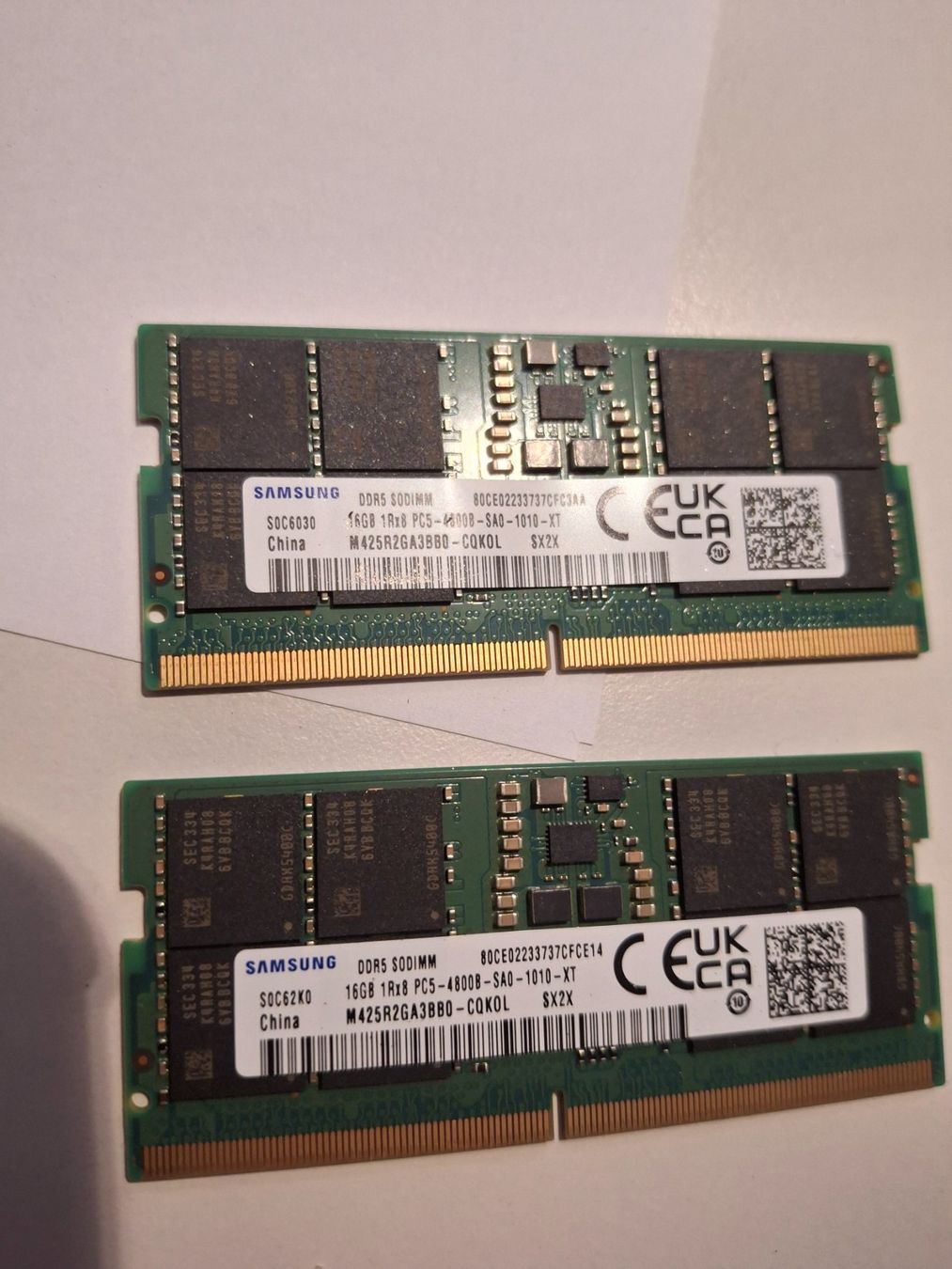 2× 16GB DDR5 RAM SO-DIMM 4800 MHz (Samsung) (Gebraucht) in Basel für ...
