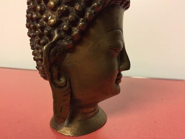 Skulpturen & Statuen: Alte Buddha Kopf aus Messing. – Gebraucht aus Lanzenhäusern von vic63 4