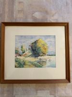 Sommerlandschaft mit Steg (1952)	- A. Haller