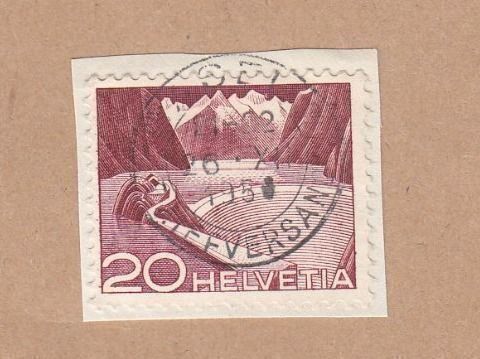 Alle Briefmarken: SBK 301A mit Abart "Stern neben Berg" – Gebraucht aus Bürglen TG von StampGraf