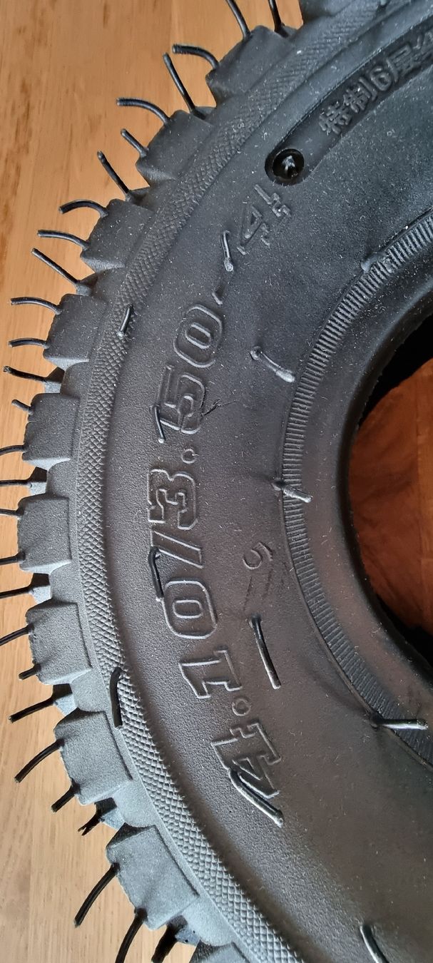 Pneus & Kompletträder: Neue Reifen und Schlauch 4.10/3.50-4 Zoll Set! – Neu (gemäss Beschreibung) aus Widnau von ani-124 1