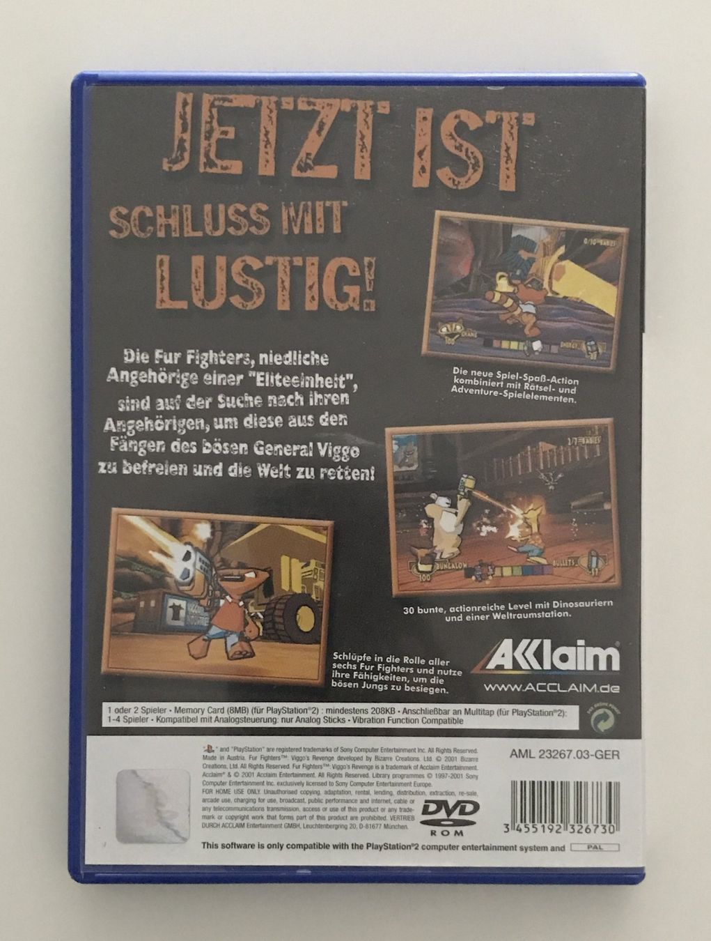 Sony Spiele: PS2 - Fur Fighters: Viggo's Revenge – Gebraucht aus Allschwil von Bullach 1