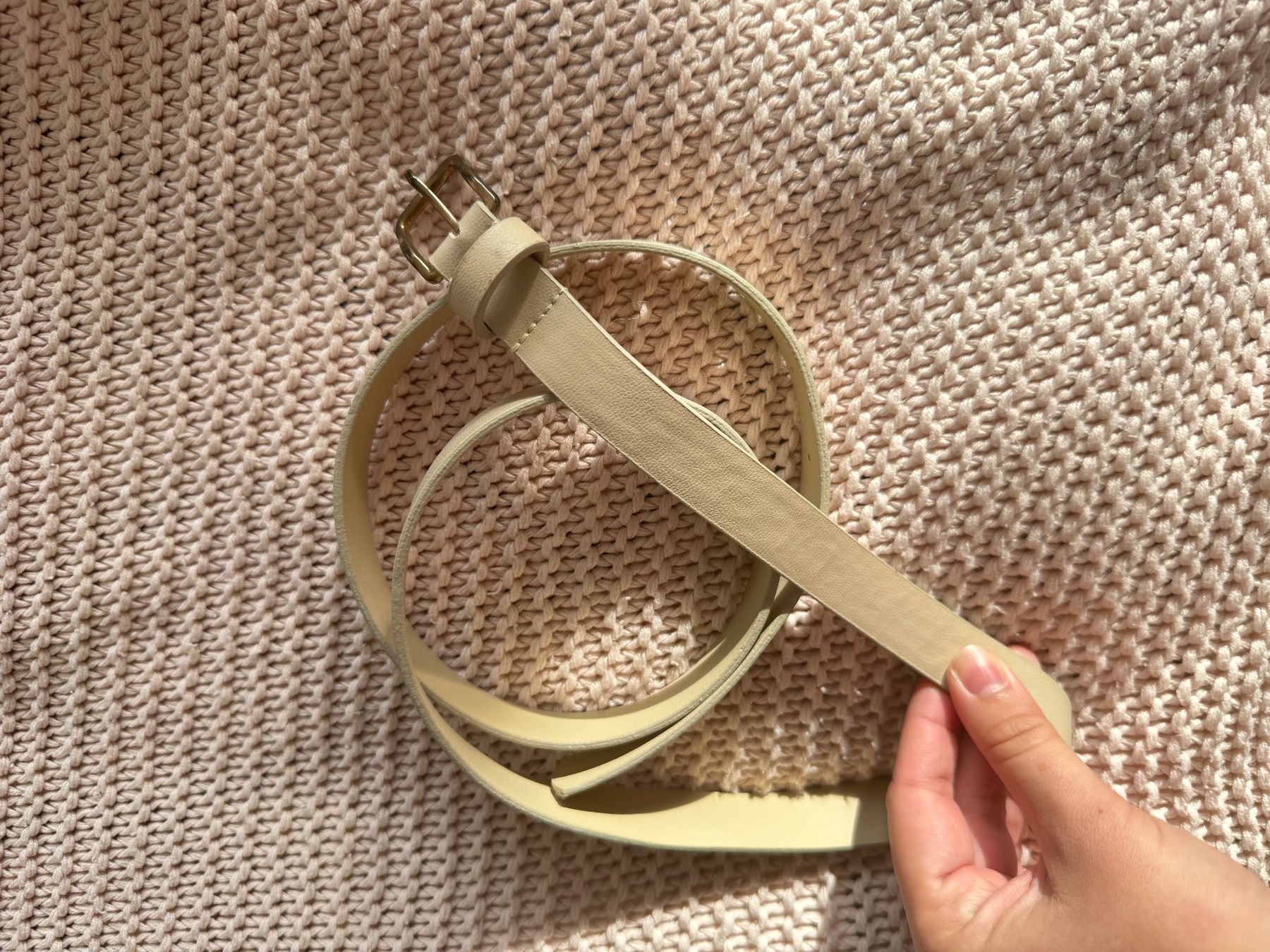 Gürtel: Ceinture blanche beige – Gebraucht aus Montreux von Izapechee 1