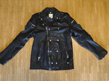 Veste / Blouson en cuir noir DIESEL  Style Biker / Perfecto