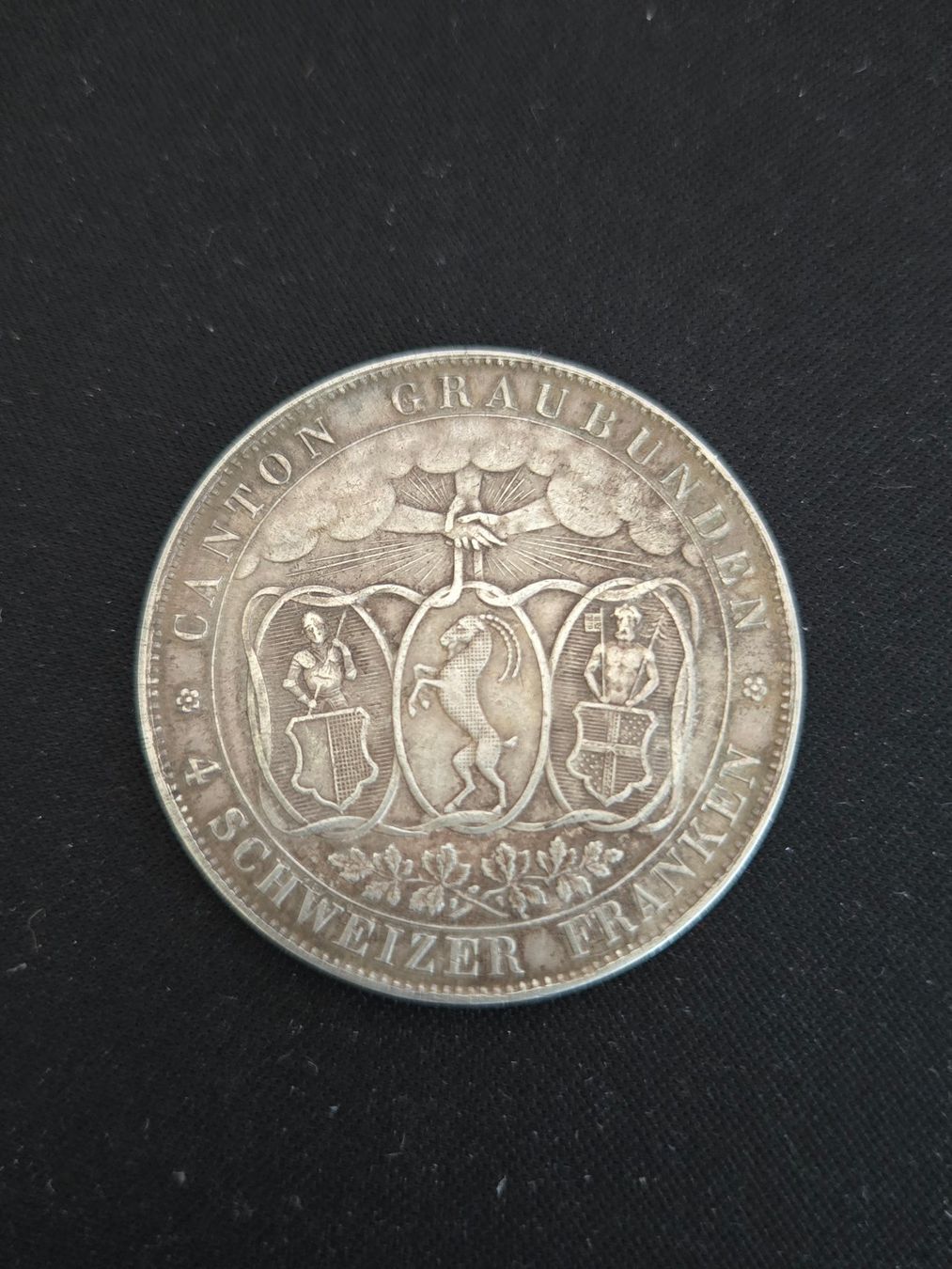Alle Münzen: Churer Schützentaler 1842, Silber – Gebraucht aus Stüsslingen von Johara2010