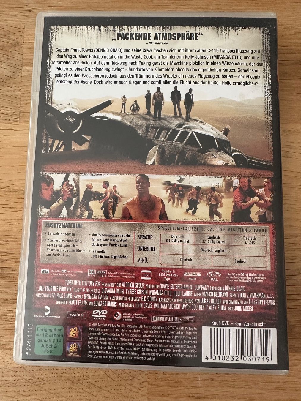 Tutti i DVDs: DVD Der Flug des Phönix – Usato da Kestenholz venduto da Inna09 1