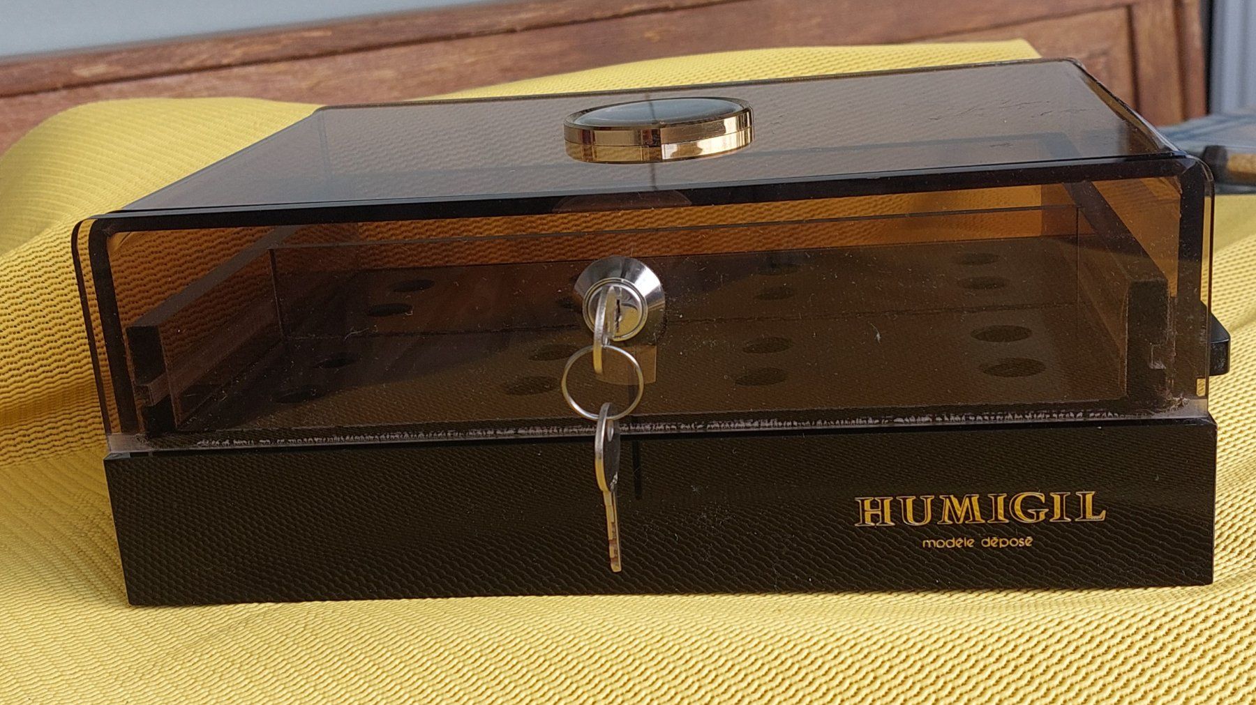 Humidor per sigari: Zigarren Humidor. Abschliessbar – Usato da Arlesheim venduto da Chruenz 1