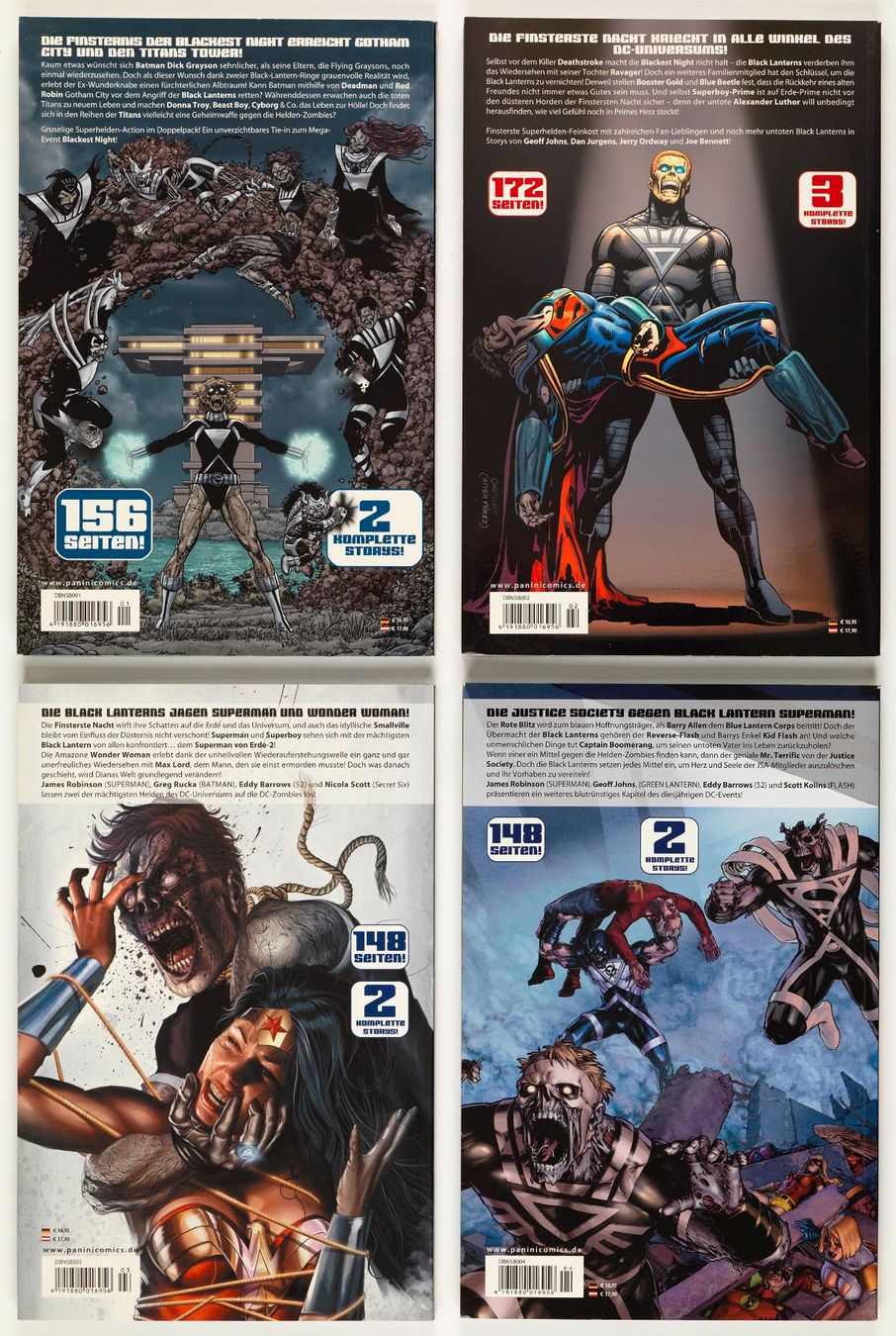 Fumetti: BLACKEST NIGHT #1-4 - BATMAN, TITANS, SUPERMAN, FLASH – Usato da St. Gallen venduto da kobayashi-maru 2