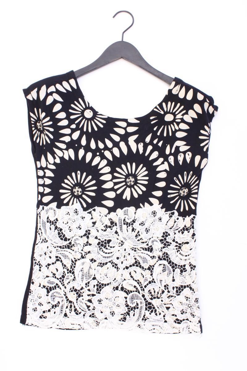 T-shirt: Desigual Shirt mit Spitze Gr. XS Kurzarm – Usato da Neustadt an der Waldnaab venduto da SecondLifeFashion