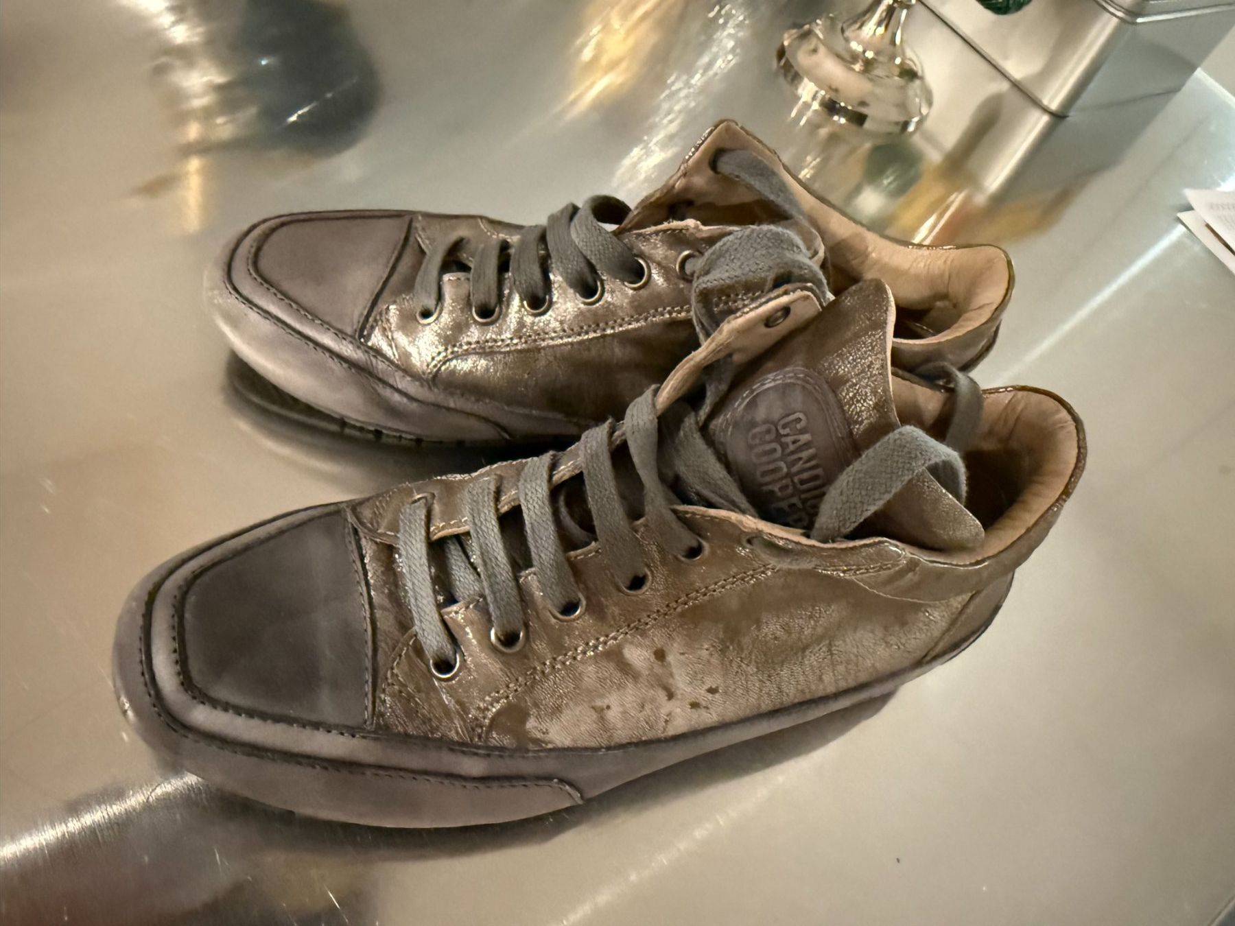 Cooper Scarpe da donna: Sneaker Candice Cooper Grösse 37,5, silber glänzend – Usato da Olten venduto da Malik007 1