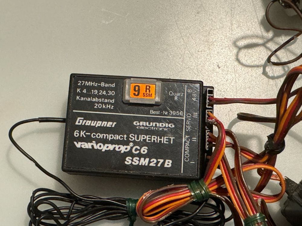 FERNSTEUERUNG GRAUPNER VARIOPROP E8 SSM/27MHZ EUR 40,00   DE