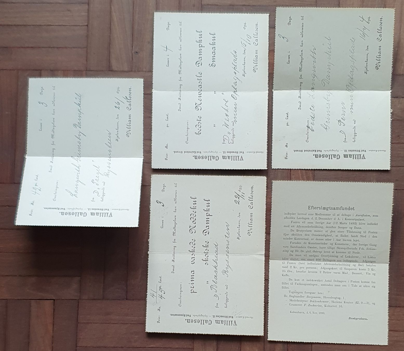 Alle Briefmarken: Lot ältere Ganzsache Dänemark – Gebraucht aus Kreuzlingen von Rschweiz1 2