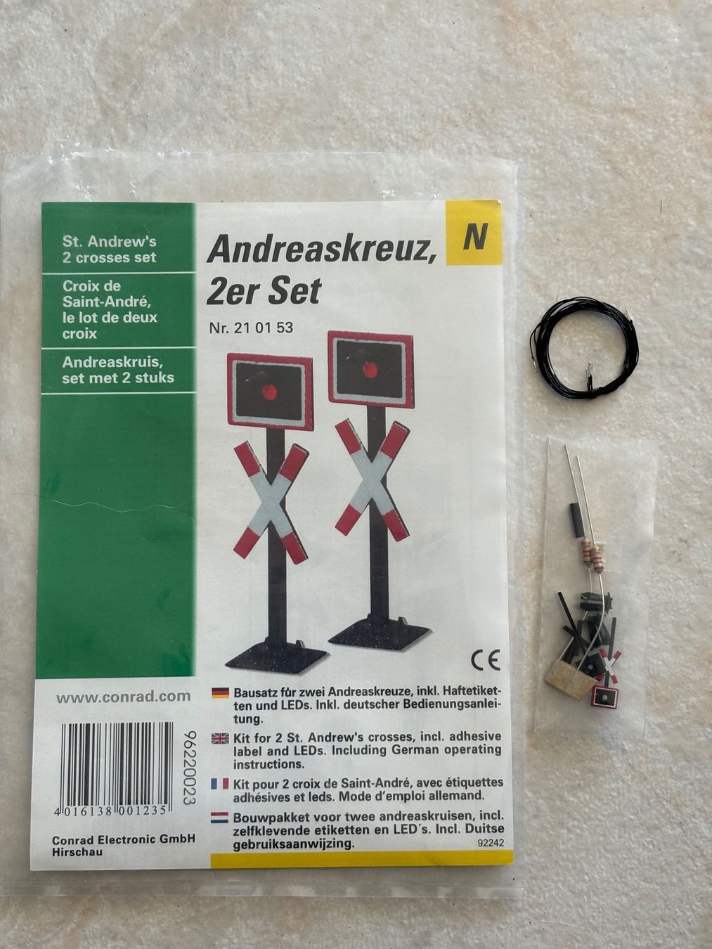 Viessmann Modellini di ferrovie: Viessmann / Conrad 210153 Andreaskreuz Led – Nuovo e nell'imballaggio originale da Hauterive NE venduto da eriamch