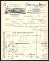 Rechnung Zürich 1897, Woodtli, Kuhn, Fa