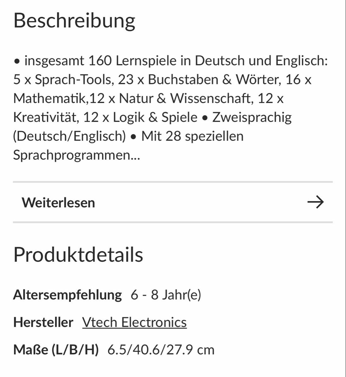 Giocattoli: Schulstart Lern-Laptop vtech, pink – Usato da Herisau venduto da verkaufen75 3