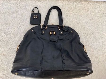 Vintage YSL oversized bag ,matching key chain