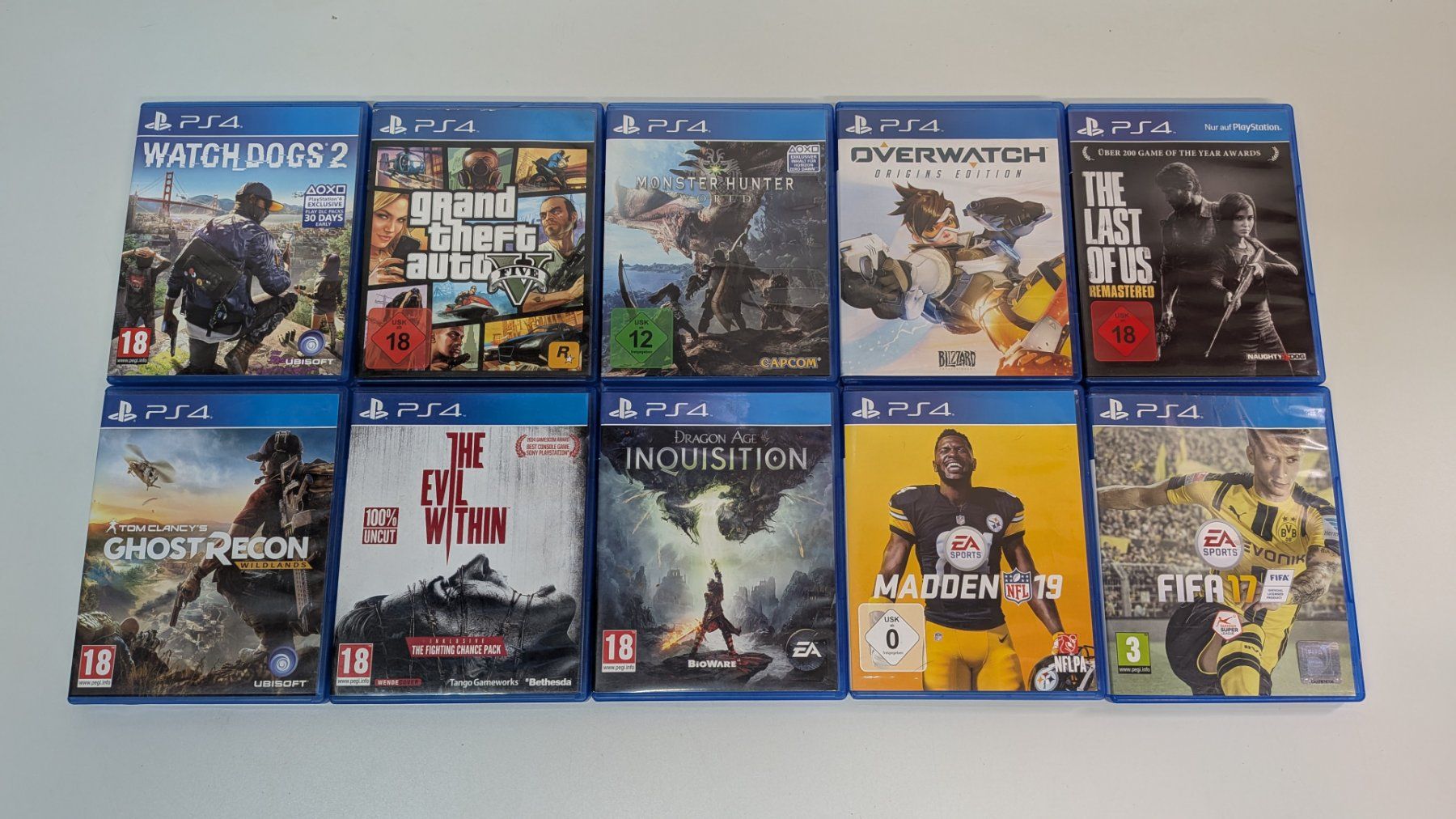 Sony Jeux: 10 PlayStation 4 Games, PS4 Sammlung – D'occasion à Menziken par mame18