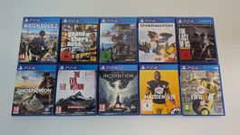 10 PlayStation 4 Games, PS4 Sammlung