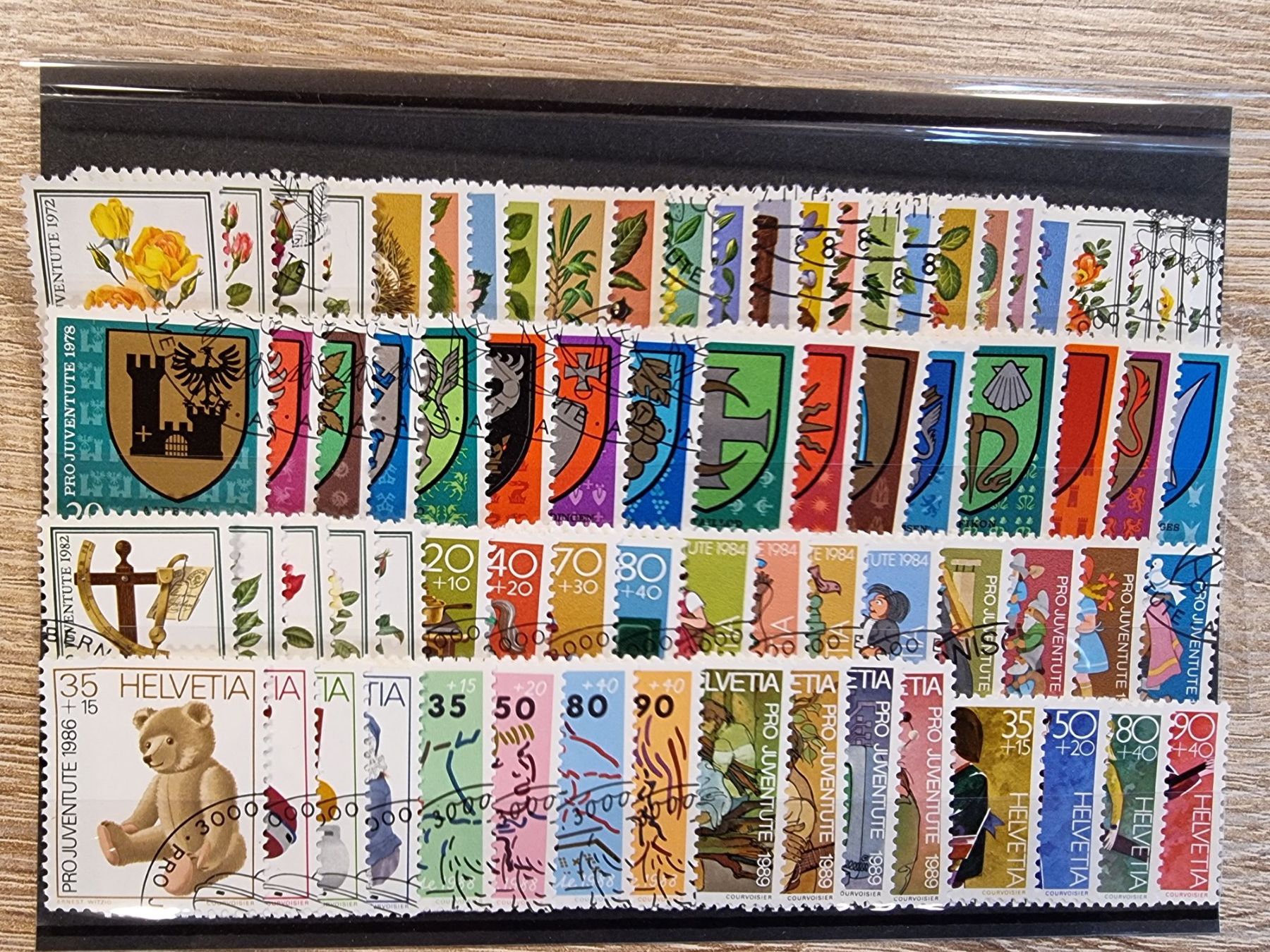 Tutti i francobolli: PJ-Satzlot 1972 - 1990 - Kat. 86.00! – Usato da Buchen venduto da Jonny58