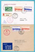 5 Flugpostbriefe, 1 Expressbrief ab 1939-1954 ! Ab Fr.1!