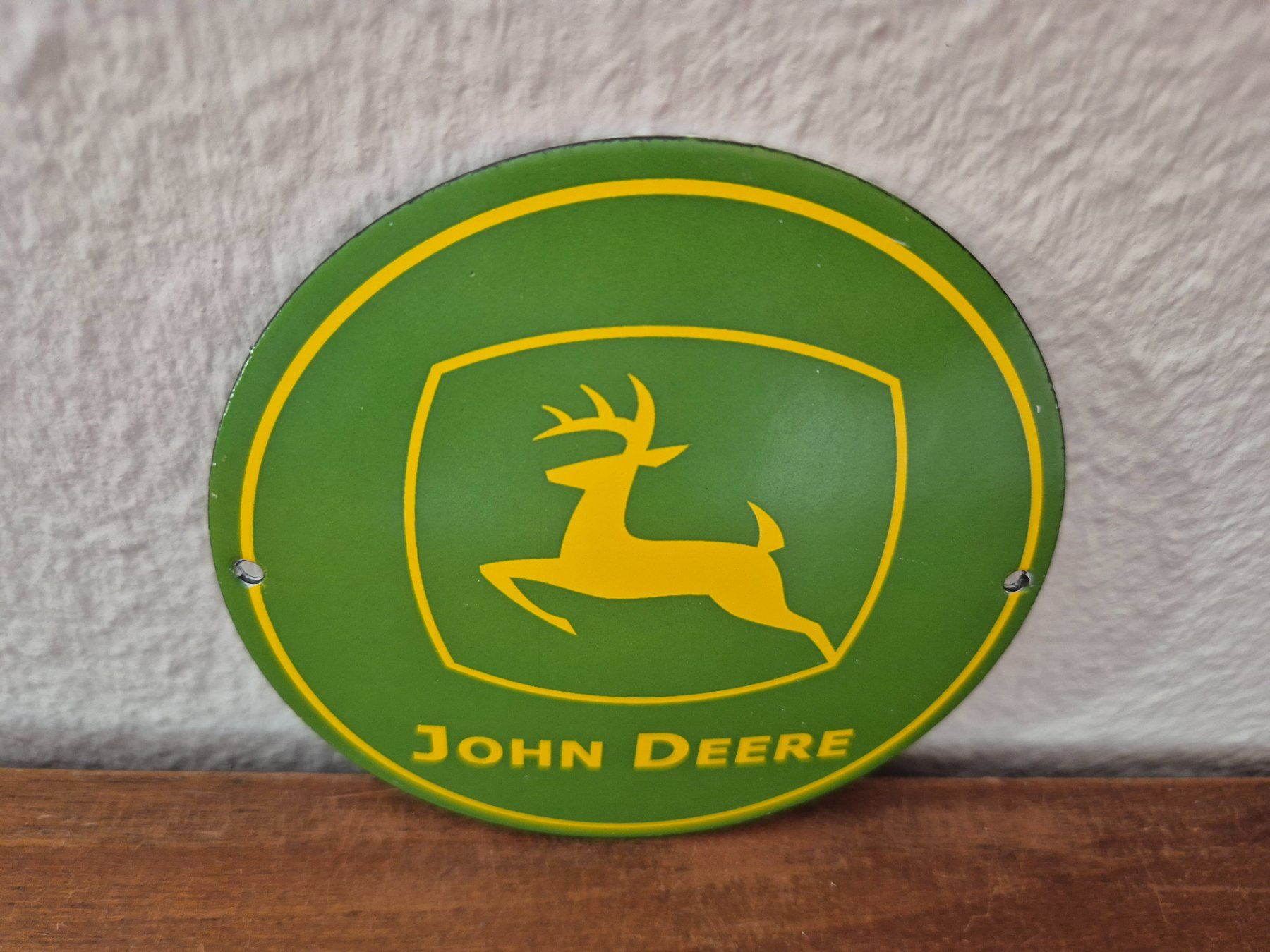 John Deere Schilder: Emailschild John Deere Traktor Werkstatt Logo Emaille Schild – Neu (gemäss Beschreibung) aus Schaffhausen von pfanis09 2