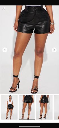 Leder Shorts imitat NEU