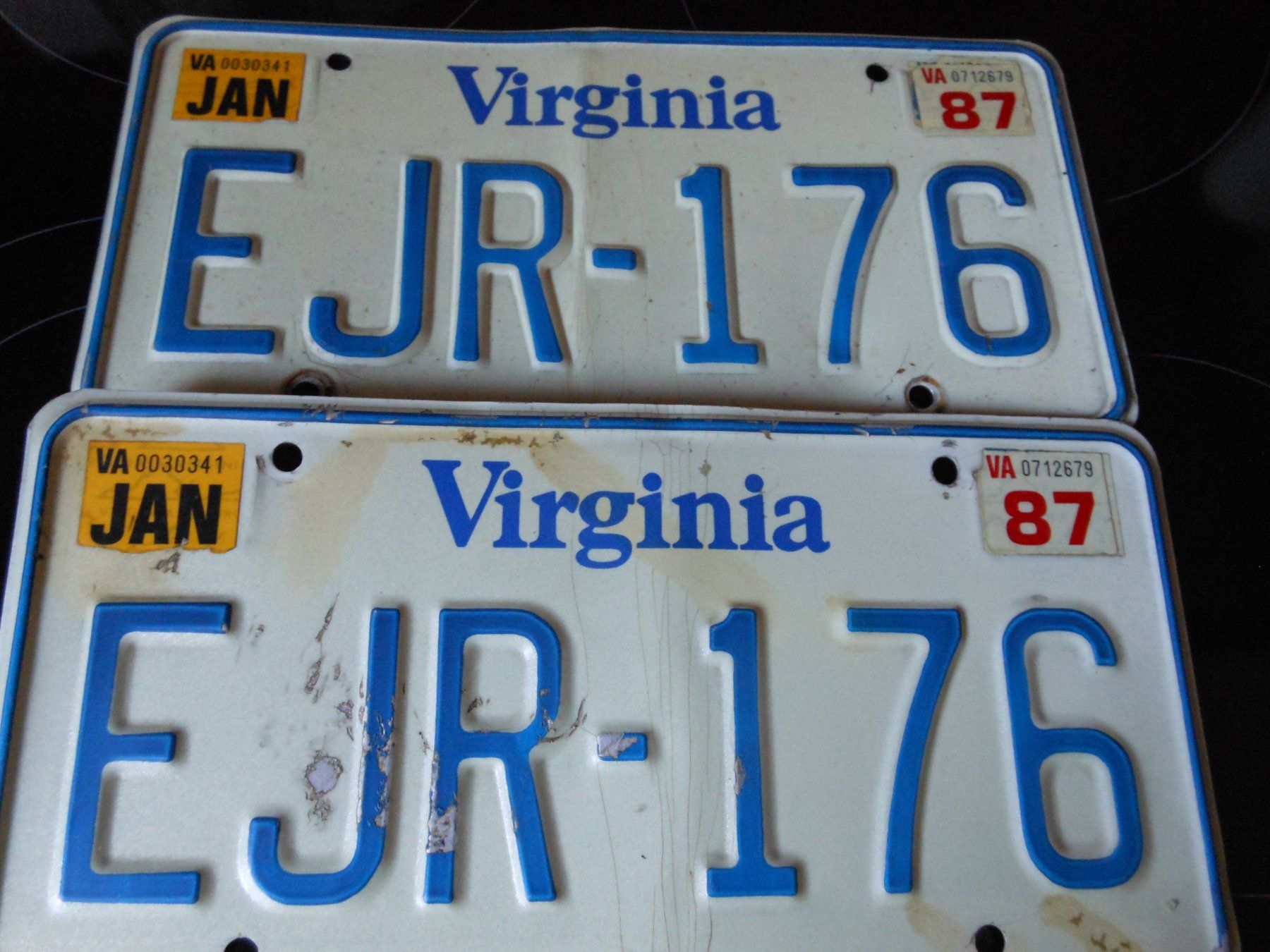 Insegne: Virginia Kennzeichen 1987 USA Paar – Usato da füllinsdorf venduto da raiatea1