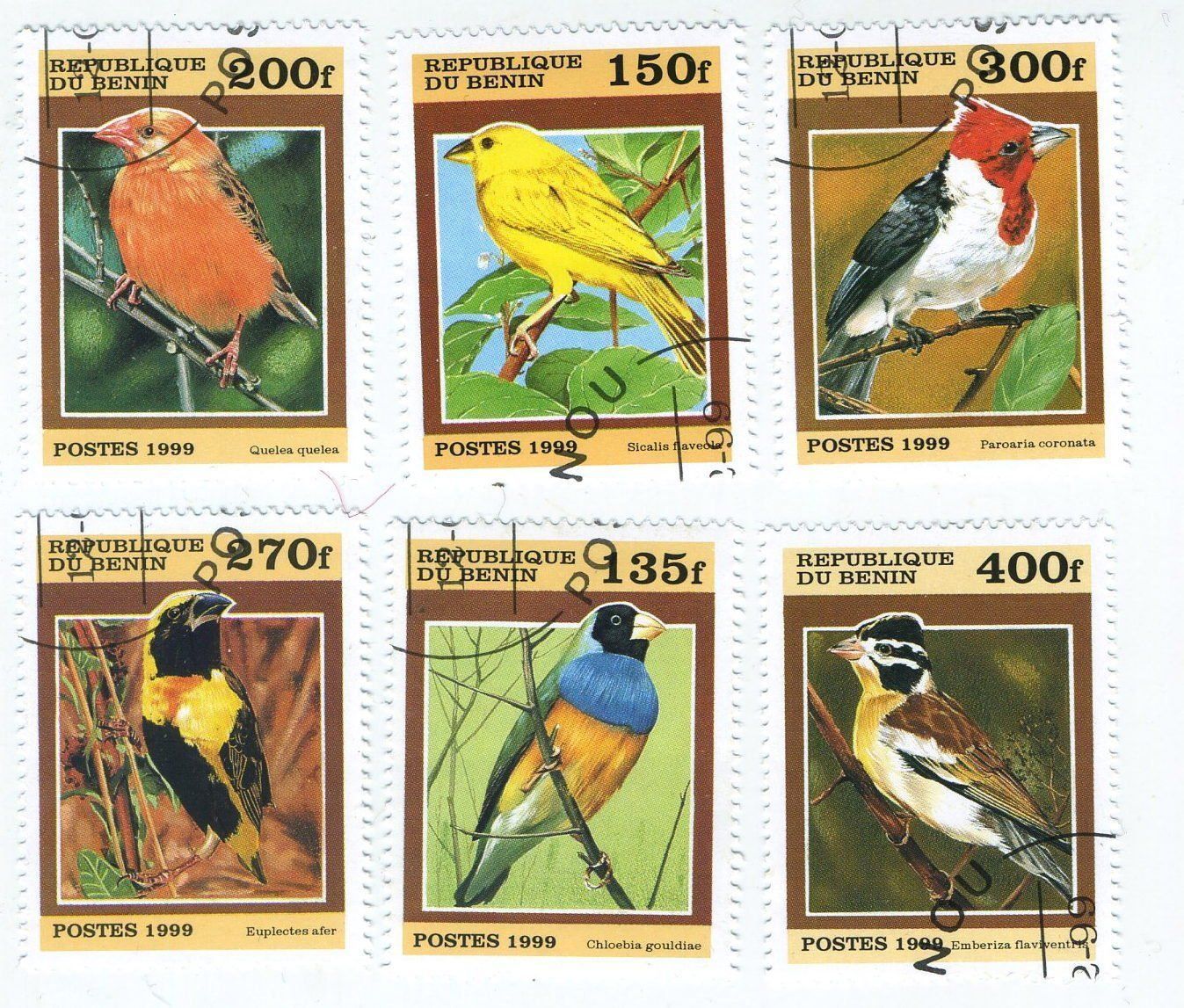 Tutti i francobolli: Briefmarken "Vögel". Benin. – Nuovo e nell'imballaggio originale da Basel venduto da Butsch5