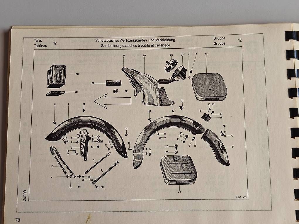 Armi bianche: Condor A250 Ersatzteilkatalog (Original) – Usato da Emmenbrücke venduto da Blacky0 2