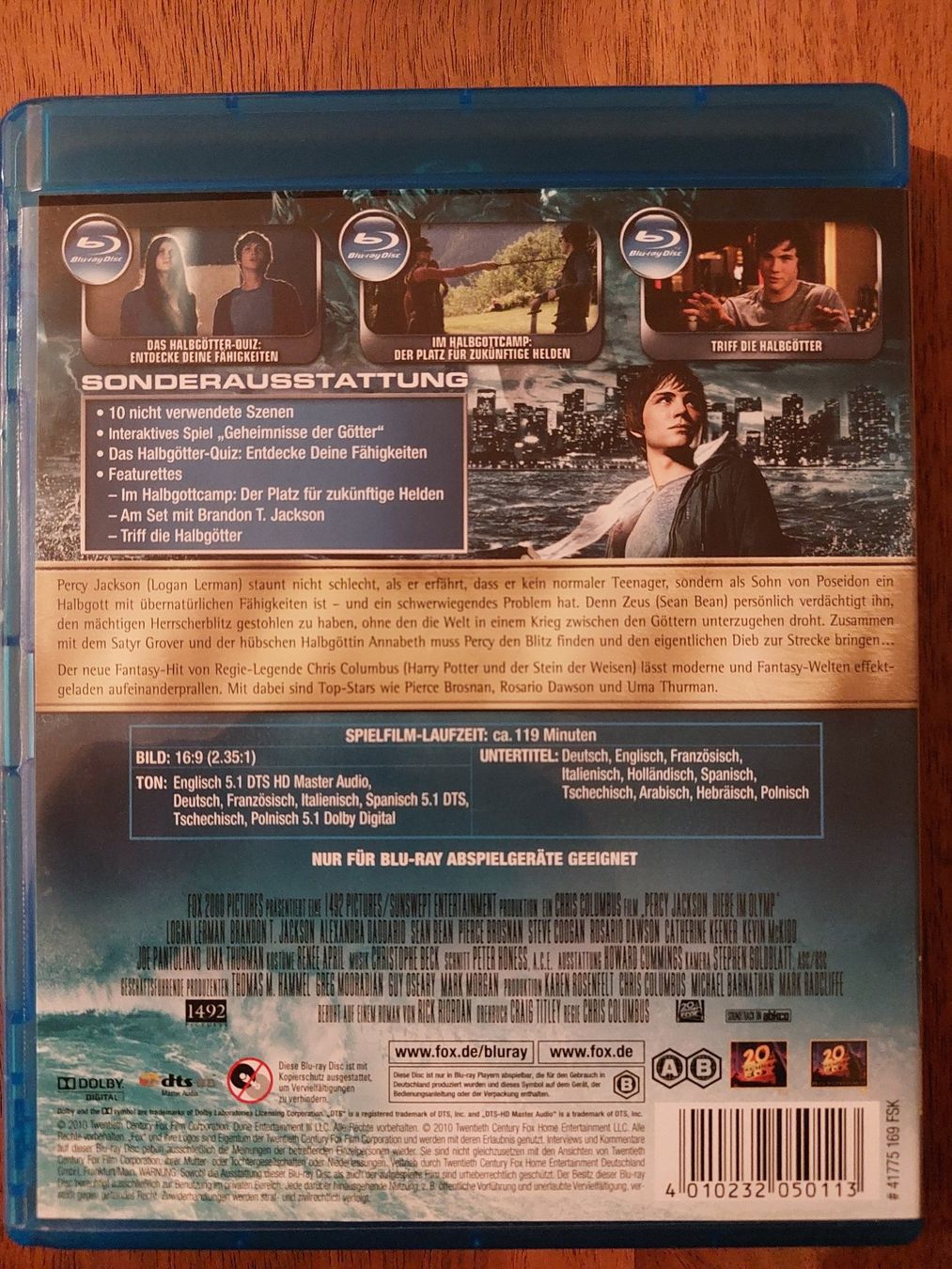 Tutti i DVDs: Blu Ray - Percy Jackson Diebe im Olymp – Usato da Rheinfelden venduto da FilmAuktion 1