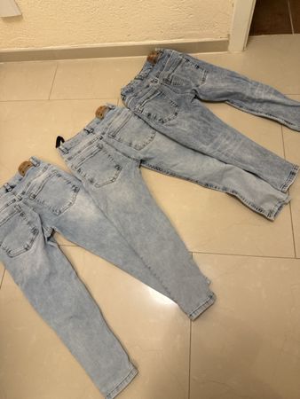 Jeans Hosen Denim Grösse 134 hellblau leicht gebraucht