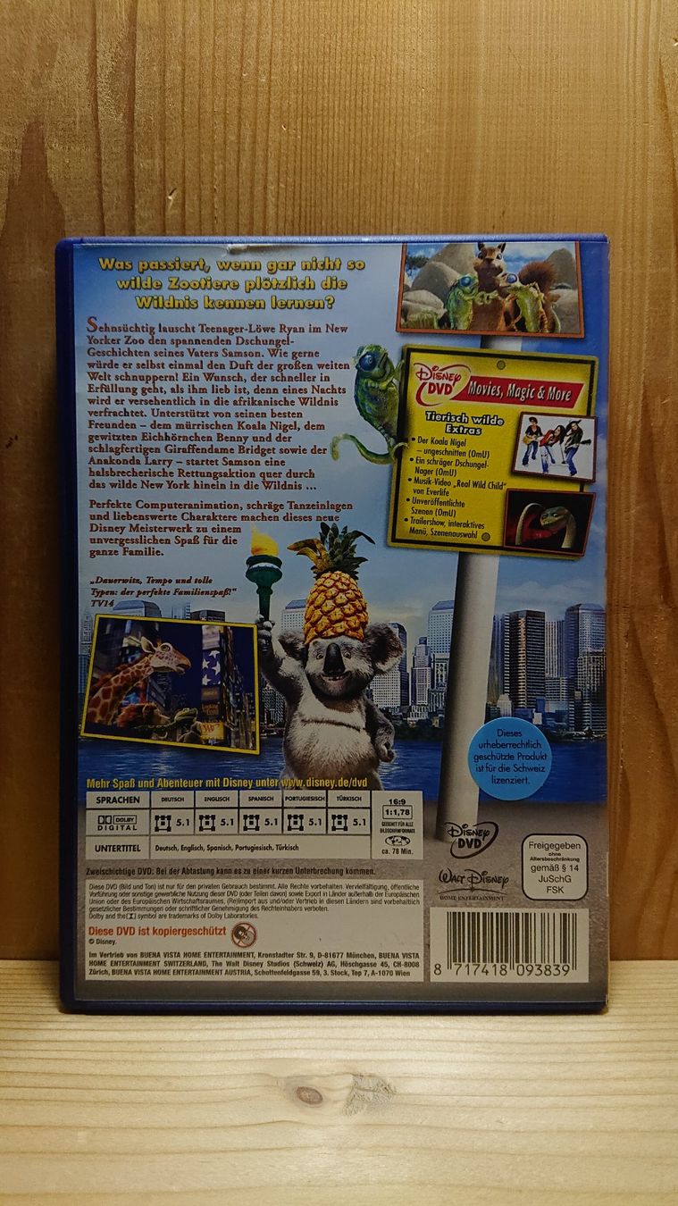Tutti i DVDs: TIERISCH WILD auf DVD Disney – Usato da Wilderswil venduto da Exebub 1