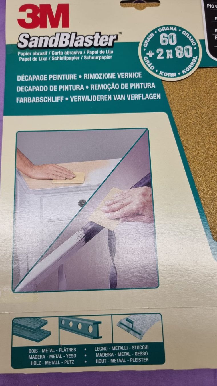 3M Alle Werkzeuge: 3M Sandblaster Schleifpapier 60 + 2 x80 Körnung – Neu und originalverpackt aus Rebstein von James-Dean 1