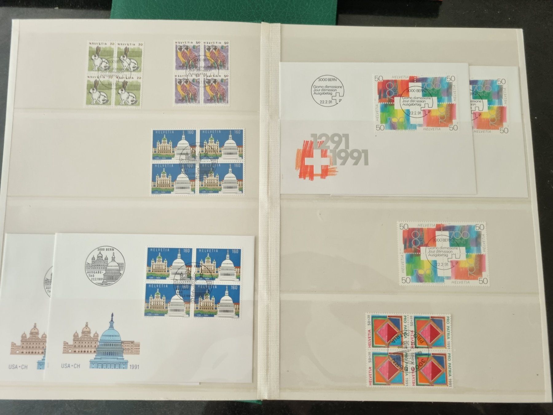 Tutti i francobolli: 7 Alben mit Viererblocks, etc - hoher Katalogwert – Usato da Gümligen venduto da Geniusbuy 5