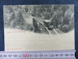 SCHNURTOBELBRÜCKE RIGIDAMPFBAHN 1901 RIFI-STAFFEL SZ AK