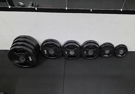Hantelscheiben 80 kg / 50 mm (Gussgummiert)