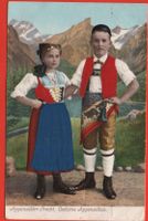 APPENZELLER TRACHT Mädchen mit Seidenkleid