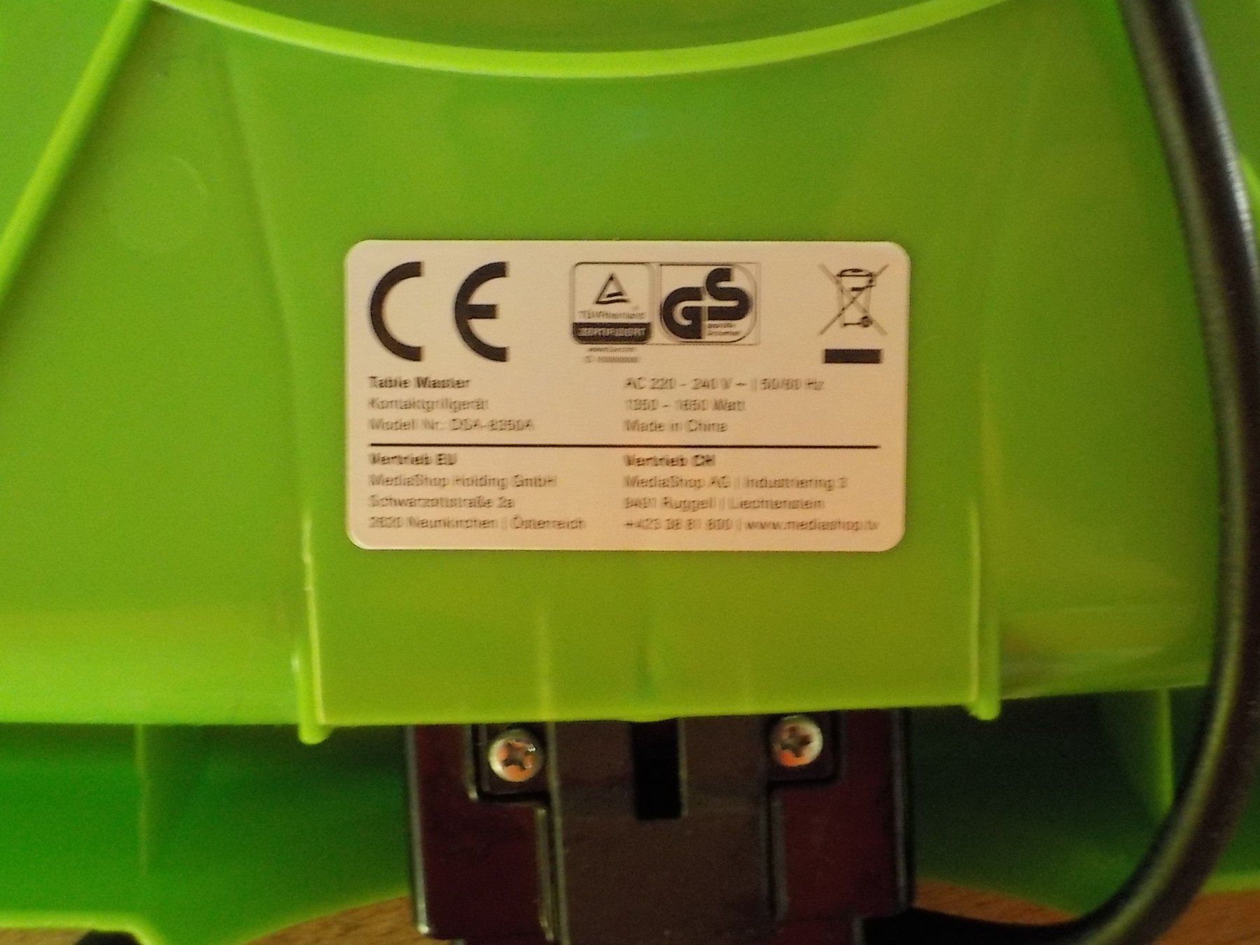 Griglie: Tischgrill mit Thermostat und Glasdeckel – Usato da Staad SG venduto da NonnoVespado 3