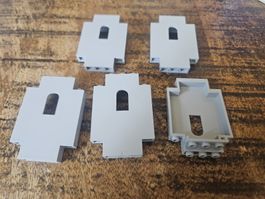 lego 4444 lot de 5 pièces Light Bluish Gray Panel 2 x 5 x 6