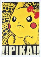 Death NYC Ltd Ed Pop Art Druck " Kusama Pikachu