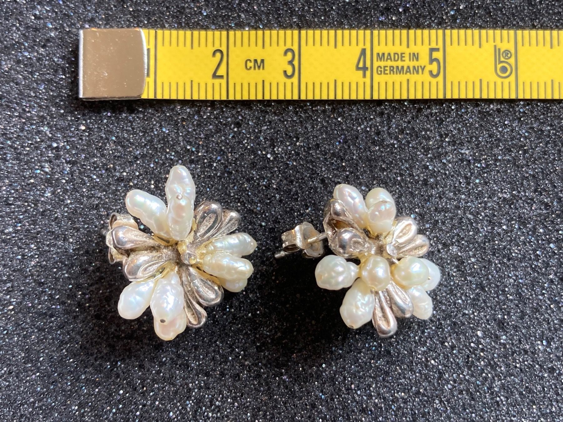 Ohrringe & -stecker: Silber Perlmutt Schmuckset Blume – Gebraucht aus Stallikon von dotka07 2
