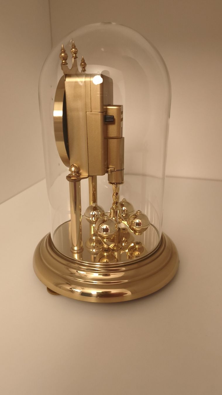 Bucherer Orologi da terra & Orologi da parete: Tischuhr Messing Glaskuppel Westminster  – Nuovo (secondo la descrizione) da Hochdorf venduto da Berry005 3