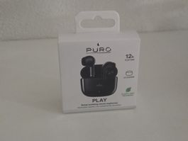 PURO PLAY Noise Isolating Stereo Earphones, Black, NEU