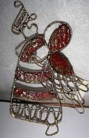 Christbaumanhänger Engel aus Metall
