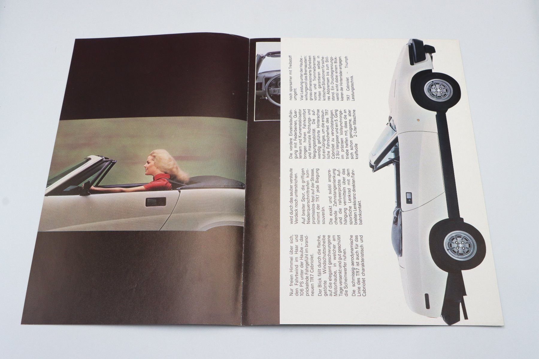 Triumph Documenti: Triumph TR7 1980 Prospekt – Usato da Bühl b.Aarberg venduto da Collectorpassions 2