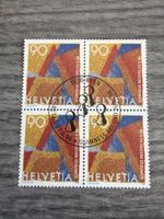 Briefmarken 4er Block Helvetia Guinness Record 22.6.96