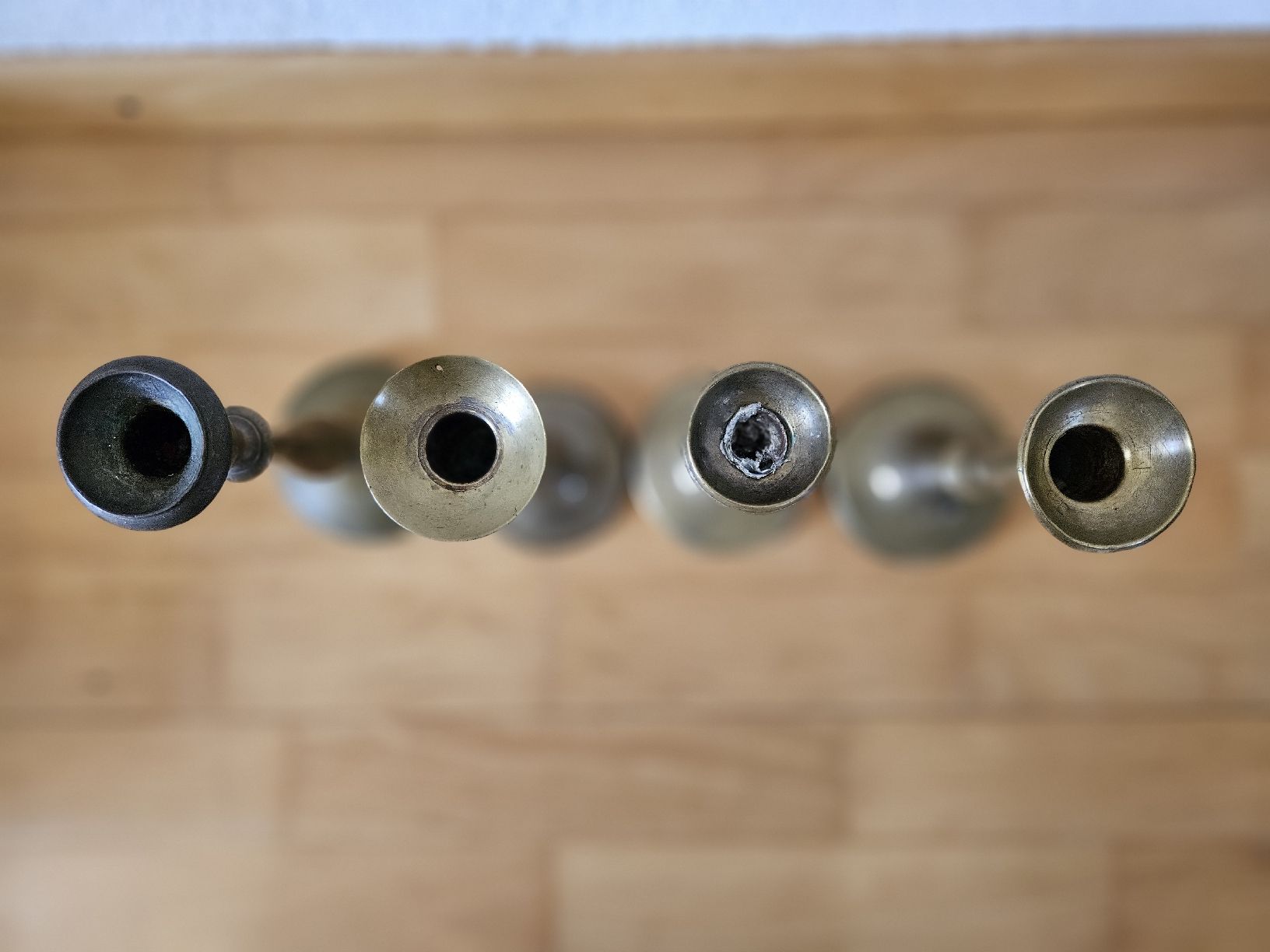 Portacandele: Kerzenständer Set, Vintage Messing, 4 Stück – Usato da Urdorf venduto da Colina 1